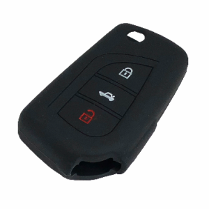 GUSCIO CHIAVE PER TOYOTA IN SILICONE NERO