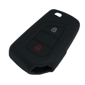 GUSCIO CHIAVE PER TOYOTA IN SILICONE NERO