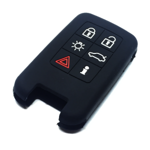 GUSCIO CHIAVE PER VOLVO IN SILICONE NERO