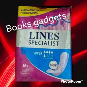 9 Confezioni (144 Assorbenti) Lines Specialist Super per Perdite di Urine