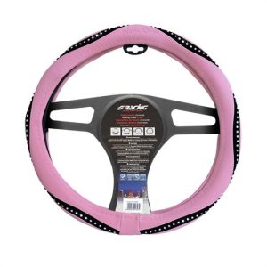 Coprivolante Snappy Pink Ecopelle Rosa e Strass per Volanti Ø37-39 Simoni Racing