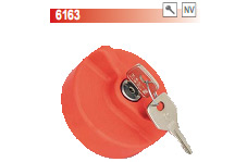 LANCIA DEDRA DIESEL 05/1989> TAPPO CARBURANTE SERBATOIO ROSSO CON CHIAVE 6163