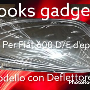 Per Fiat 600 D/E Serie 4 pz Raschiavetri in Alluminio Raschiavetro (Modello con Deflettore) Ricambi Auto D'epoca