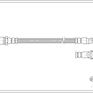 Tubo Freno Anteriore L tot: 290 mm per Fiat 500 F/L Ricambi per Auto d'epoca