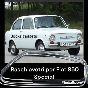 Per Fiat 850 Berlina e Special Auto D'epoca Kit 4 pezzi Raschiavetri Raschiavetro in Alluminio