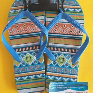 Evertop Infradito Bikini Ciabatte Fantasy Azzurro Mare Piscina Donna Uomo Unisex