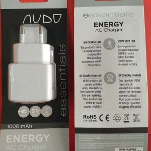 Nudo AC Charger Caricatore da rete 1000 mAh 100-240V 5V Output USB 2.0