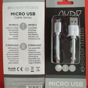 Nudo Essentials Micro USB Cable Series Cavo Dati Ricarica USB 2.0 Lunghezza 1 Mt