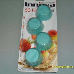 BLISTER 60 PIROTTINI CELESTI PER MUFFIN DOLCI DOLCETTI PIROTTINO