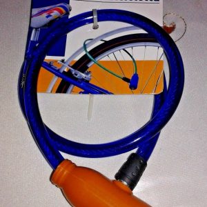 Lucchetto Catena Bicicletta Bici in Acciaio a Spirale con Due Chiavi Cantini