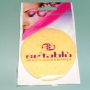 SPUGNETTA COLORATA PER PULIZIA VISO TRUCCO MAKE UP LINEA SETABLU'