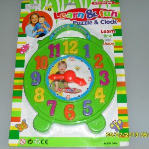 Gioco di Intelligenza Interattivo per Bambini Puzzle e Orologio 3+