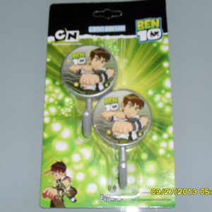COPPIA GANCI ADESIVO CAMERETTA BAMBINI BEN 10 ATTACCAPANNI CARTONI ANIMATI GANCIO