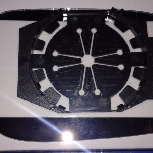 PER VOLVO C30 12.2006>01.2009 VETRO + PIASTRA DX CROMATO PER SPECCHIETTO RETROVISORE