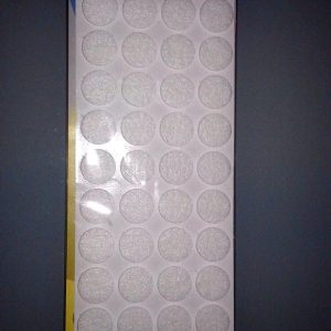 Kit 44 Tacchetti Bianchi Tondi 2 cm Piedini Feltro Adesivi Sedie Tavoli
