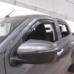 Kit Deflettori Aria Antivento Anteriori+Posteriori per Isuzu D-Max Crew Cab 4p dal 2020>