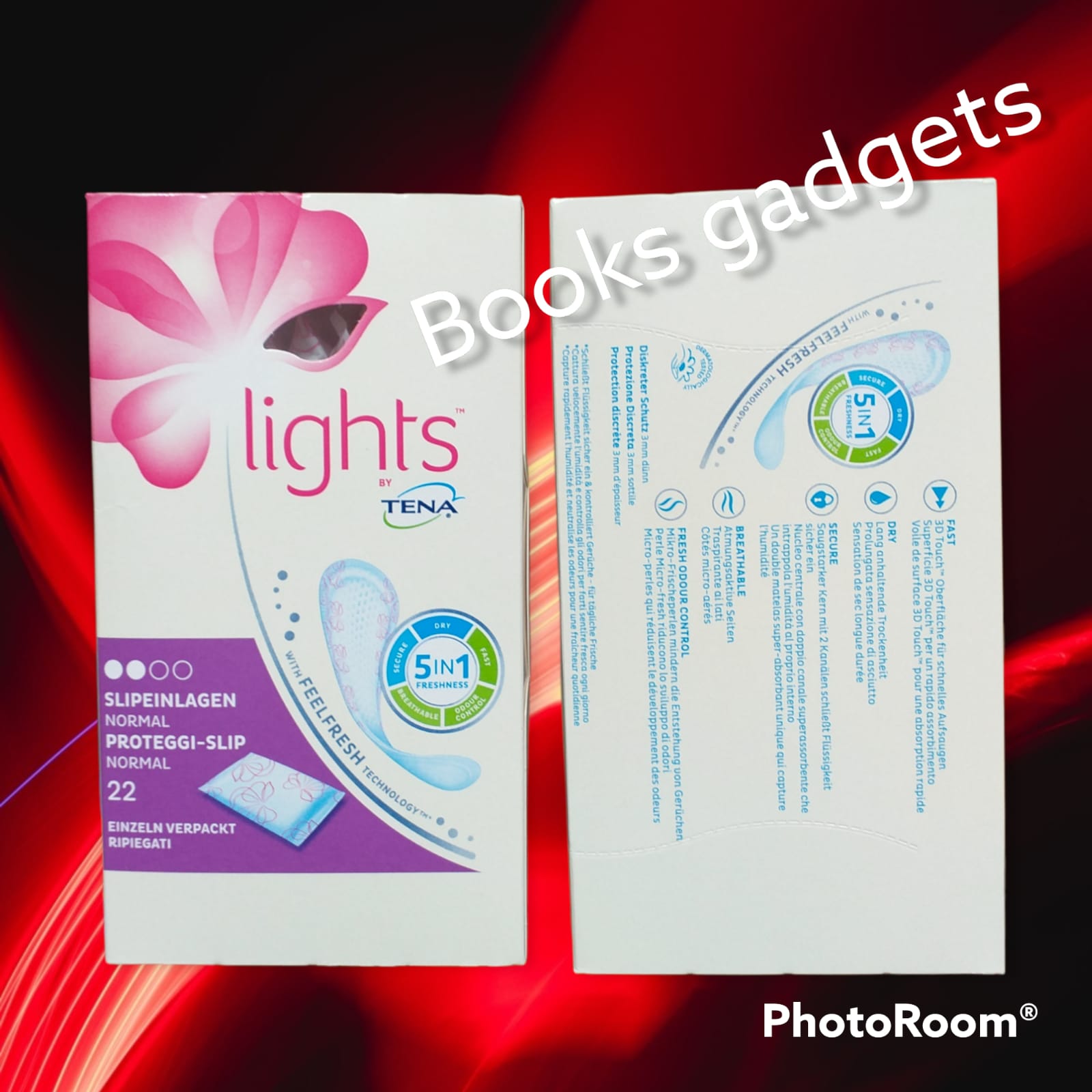 10 Conf. (220 Salvaslip) Tena Lights Normal Proteggi Slip Ripiegati