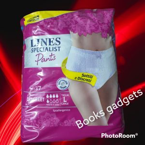9 Conf. (63 Mutandine tg.L) Lines Specialist Pants Discreet Mutandina per Incontinenti