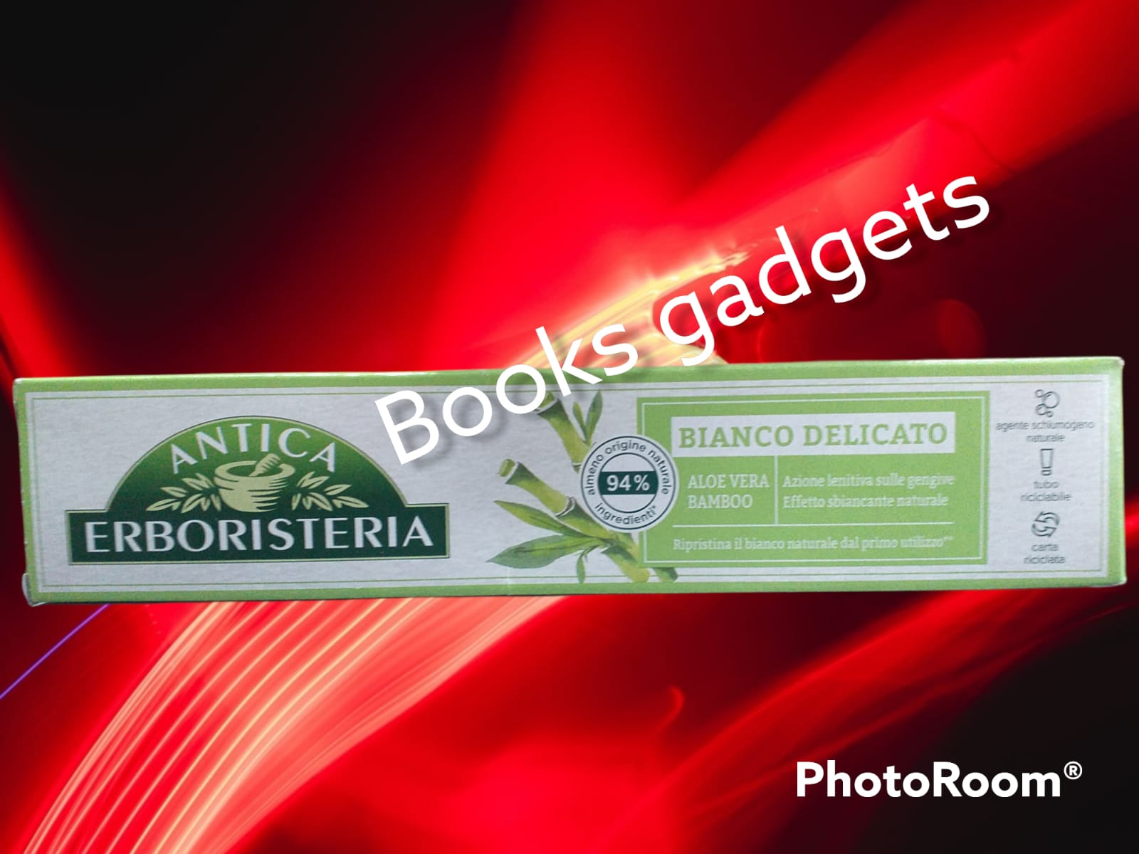 10 pz Antica Erboristeria Dentifricio BIANCO DELICATO Aloe Vera-Bamboo 75gr