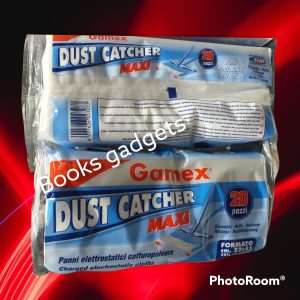 9 Conf. (180 Panni) Gamex Dust Catcher Maxi Elettrostatici Catturapolvere 22x45cm