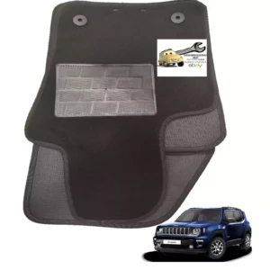 Compatibile Jeep Renegade 2014> Set 4 Tappetini in Moquette Interasse Ant. 18