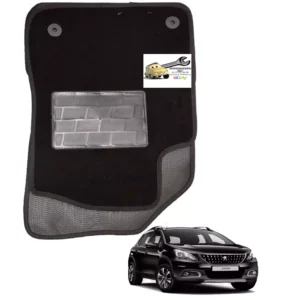 Compatibile con Peugeot 2008 2013>2018 Set 4 Tappetini in Moquette con 2 Att.