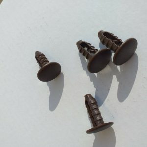 Kit 30 Bottoni Marrone Fissaggio Rivestimenti Interni-Tappeti Fiat Panda 86>93