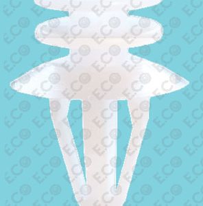 Per Ford Focus 1998>2005 Kit 6 Bottoni Clip Bianco per Fissaggio Porta-Pannello