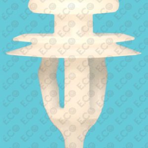 Per Peugeot Partner Kit 100pz Bottoni Clip Mollette Graffette Bianco per Fissaggio Porta-Pannello