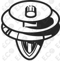 Per Opel Astra, Zafira Kit 15pz Bottone Clip Graffetta Molletta Bianco per Fissaggio Rivestimenti Interni