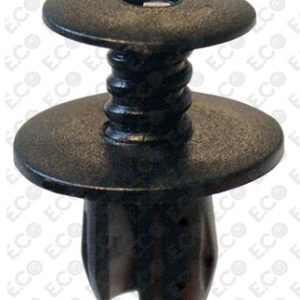 Kit 4pz Rivetti Neri in Plastica per Fissaggio Paraurti, Rivestimenti Interni, Radiatore 70186729901C