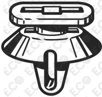 Per Ford Fiesta, Focus CMAX 2003>2007 Kit 5pz Bottone Fermapannello Clip Fissaggio Porta-Pannello