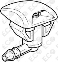 Per Fiat Punto dal 2003> 1pz Spruzzatore Acqua Ant. Lavacristallo Parabrezza