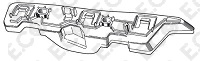 Per Fiat Grande Punto dal 2009> Staffa Paraurti Anteriore Sx Nera