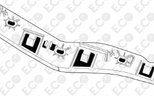 Per Fiat 500L dal 2013 Staffa Paraurti Anteriore Dx 51988464