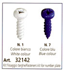 Kit 8 Viti Fissaggio Targa Compatibile dal 1999>