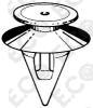 Per Toyota Tercel Yaris Corolla Kit 2pz Bottone Clip Fermapannello Fissaggio Porta-Pannello  6777116170