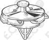 Kit 25 pz Bottone Clip Molletta Graffetta per Porta-Pannello 6N0868243A