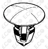 Per Ford Escort , Fiesta Kit 7pz Bottoni Clip Mollette Graffette Grigio per Fissaggio Rivestimenti interni 1018433
