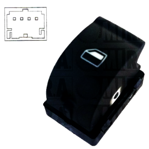 Per Audi A2 dal 2002>2008 Pulsante Alzavetro SX=DX 4 pin