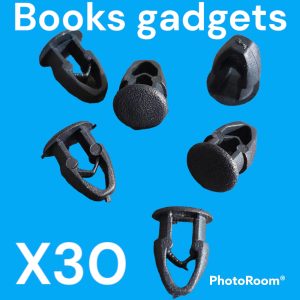 Kit 30 pz Bottone Clip Nero per Fissaggio Targa Immatricolazione Auto Universale