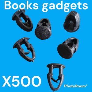 Kit 500 pz Bottone Clip Molletta Graffetta Nero per Fissaggio Targa Immatricolazione Auto Universale