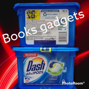 8 Pezzi (120 Caps) DASH All in 1 Pods Profumo CLASSICO Detersivo per Bucato