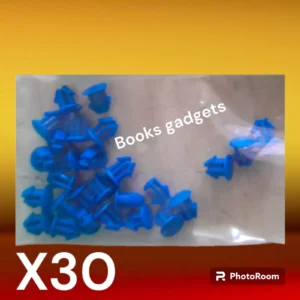 Kit 30 pz Bottone Clip Blu per Fissaggio Targa Immatricolazione Auto Universale