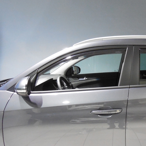 Per HYUNDAI Tucson (TL, TLE) 2015>2020 Coppia Deflettori Aria Antivento Anteriori