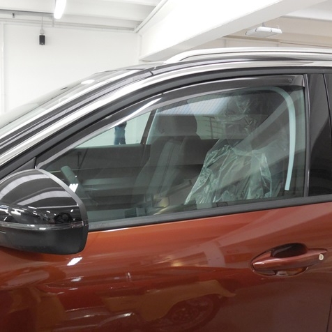 Per PEUGEOT 3008 II (M) 2016> Coppia Deflettori Aria Antivento Anteriori