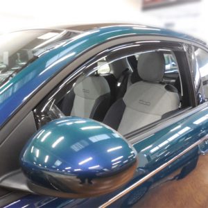 Per Fiat 500 Elettrica dal 2021> Coppia Deflettori Aria Antivento Anteriori Cora