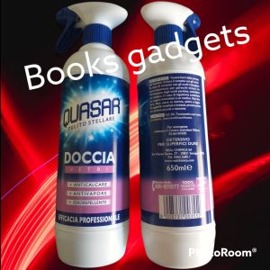 8 pz Quasar Pulito Stellare DOCCIA Vetri Detergente Anticalcare Antivapore 650ml