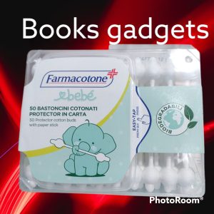9 Conf. (450 Bastoncini) Farmacotone Bebè Cotton Fioc Biodegradabili per Bimbi