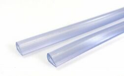 COPPIA PROFILO BORDO PORTIERA TRASPARENTE CM65 CON RESISTENTE ADESIVO HOT-MELT